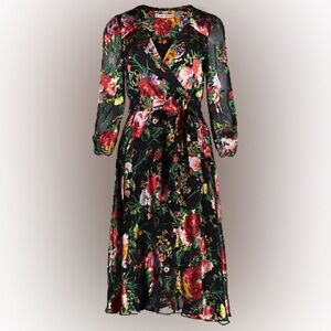 Alice and olivia long floral kimono NWOT